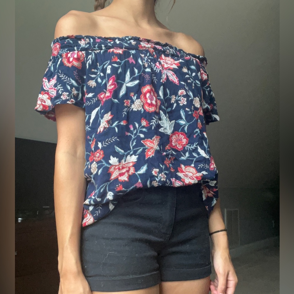 Floral off-shoulder top